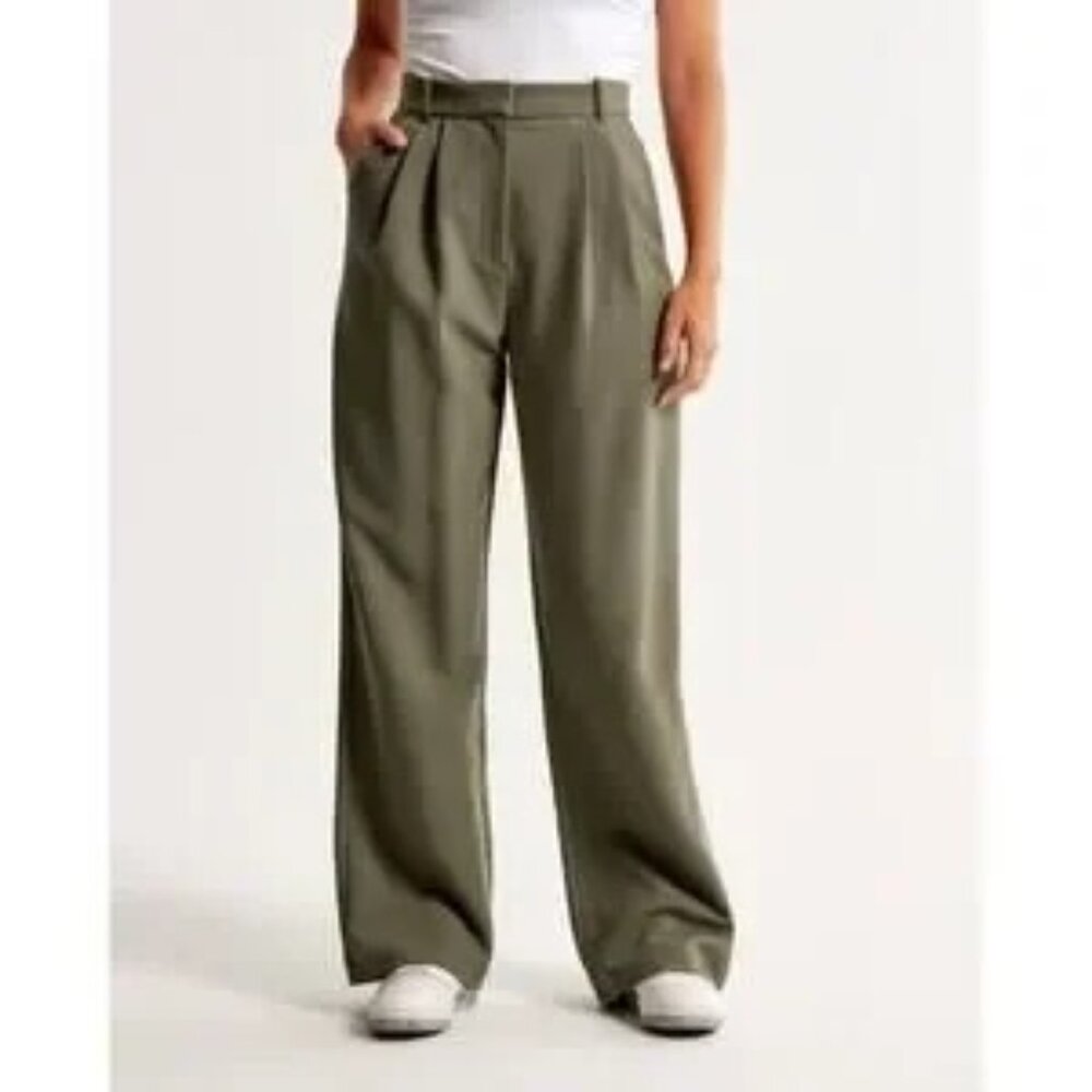A&F Sloane Tailored Wide Leg Pant